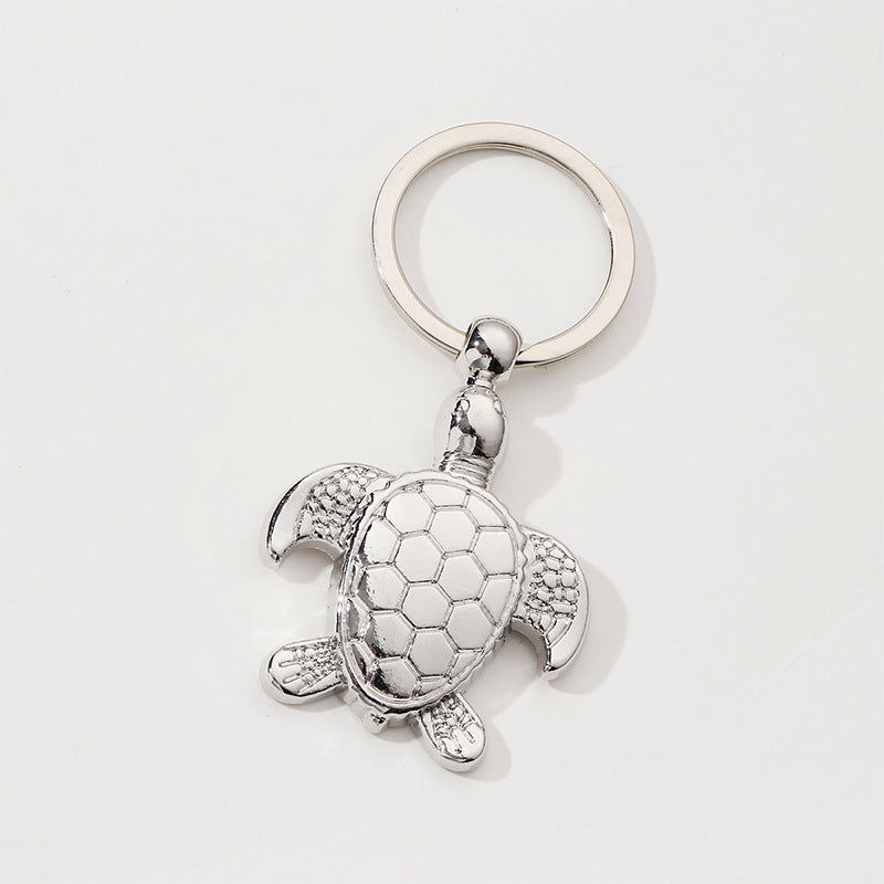 Wholesale 50PCS Creative and Exquisite Turtle Metal Keychain